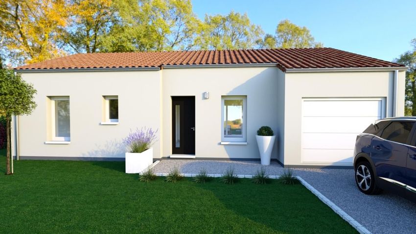 Image Façade à  maison individuelle de Coëx
