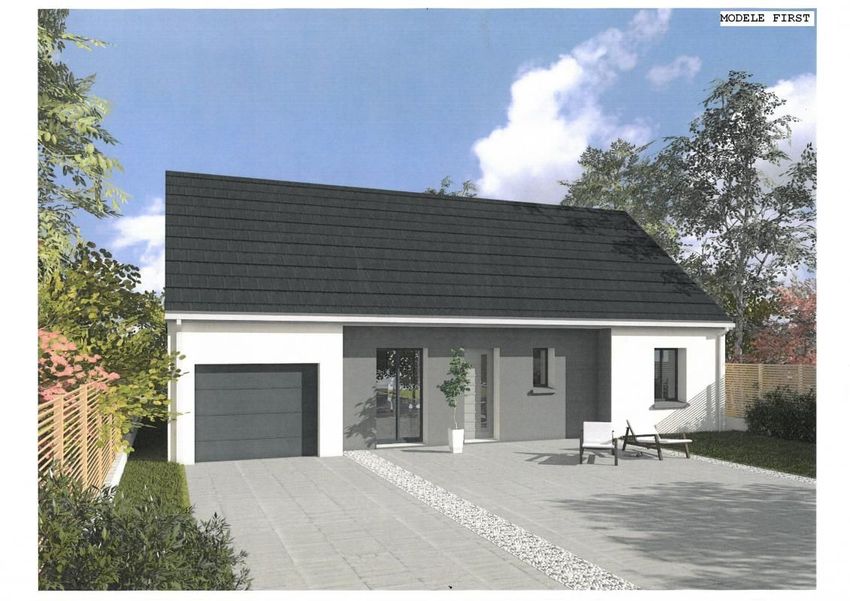 Image Façade à  maison individuelle de Levet