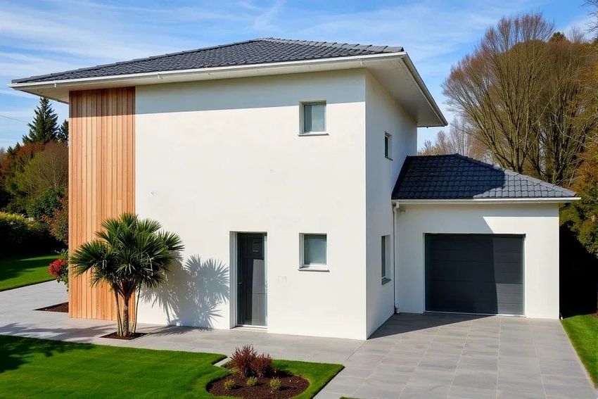 Image Façade à  maison individuelle de Burdignin