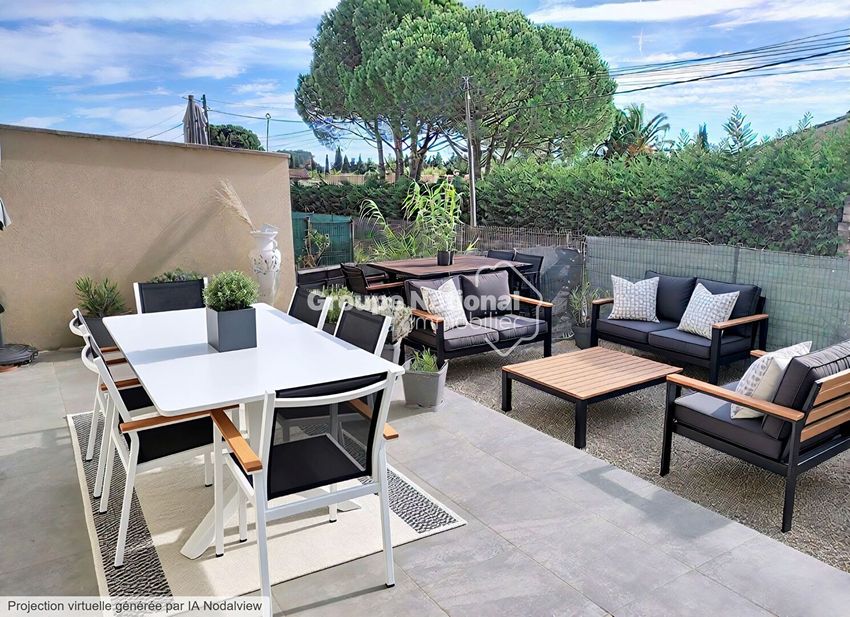 Image Terrasse à  maison mitoyenne de Piolenc