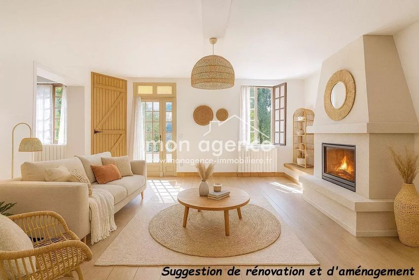 Image Salon à  maison mitoyenne de Les Authieux-sur-le-Port-Saint-Ouen