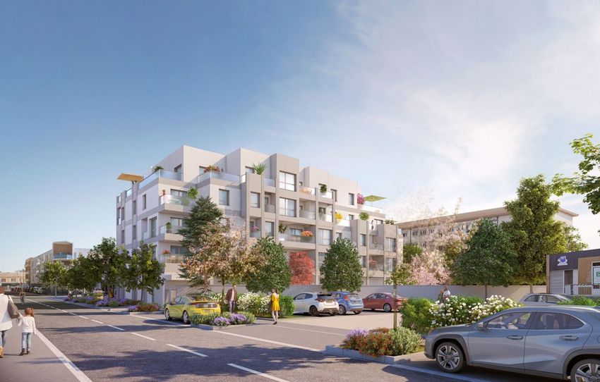 Image Façade à programme neuf de 44 Rue Maréchal Leclerc