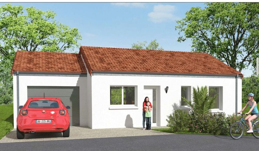 Image Façade à  maison individuelle de Brem-sur-Mer