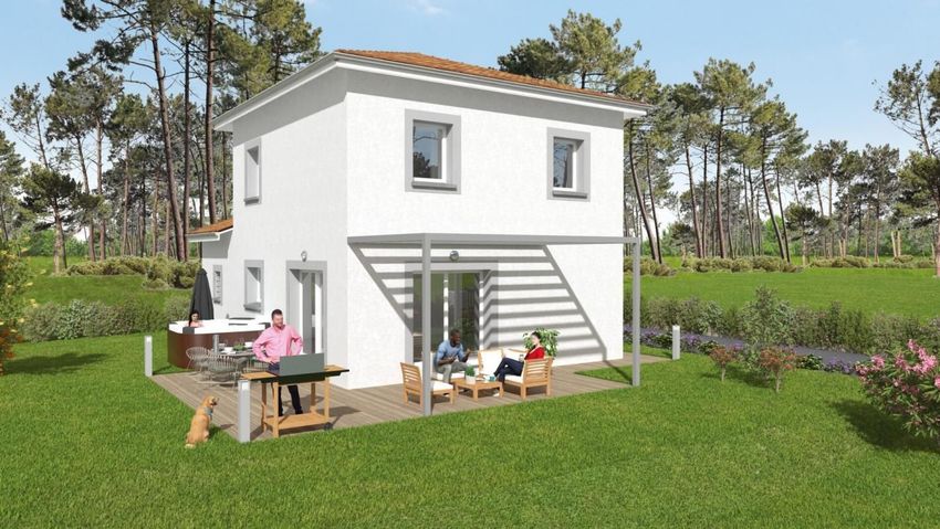 Image Façade à  maison individuelle de Sablons