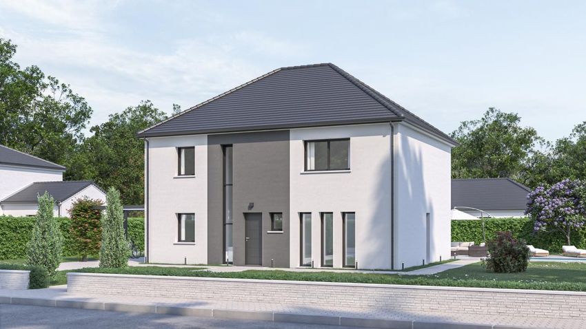 Image Façade à  maison individuelle de Lhéry