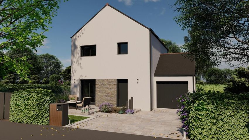 Image Façade à  maison individuelle de Blain