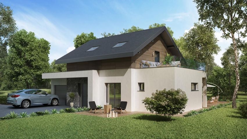 Image Façade à  maison individuelle de Vallières-sur-Fier