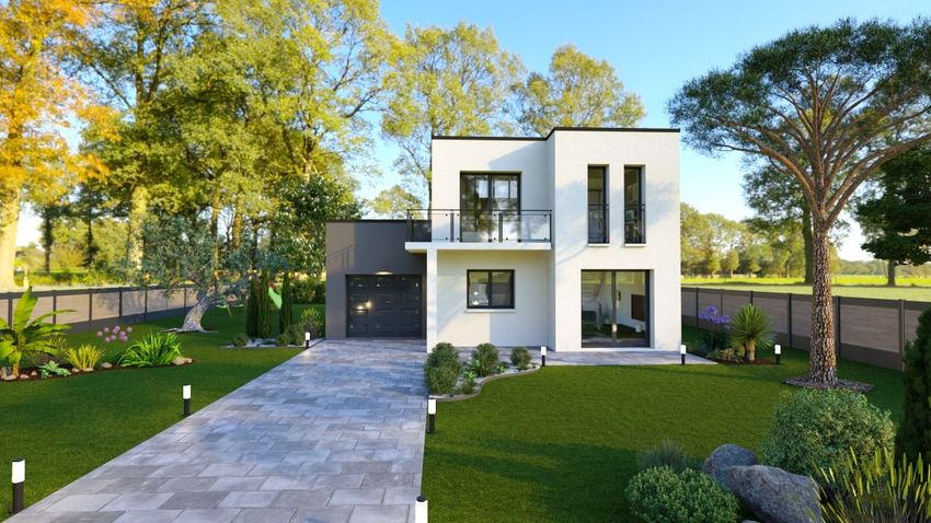 Image Façade à  maison individuelle de Pierre-Levée