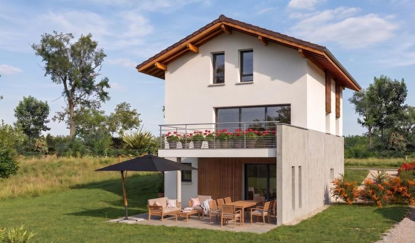 Image Façade à  maison individuelle de Anthy-sur-Léman