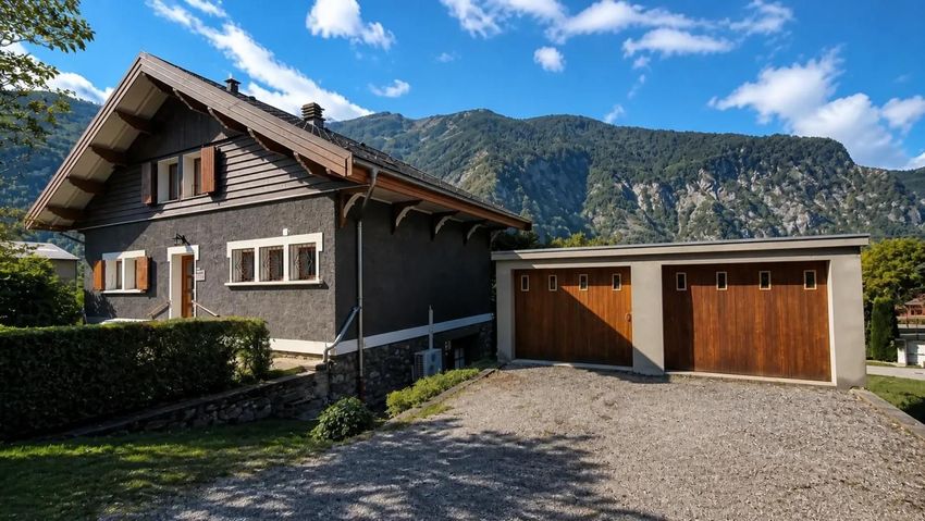 Image Façade à  maison individuelle de Saint-Julien-Mont-Denis