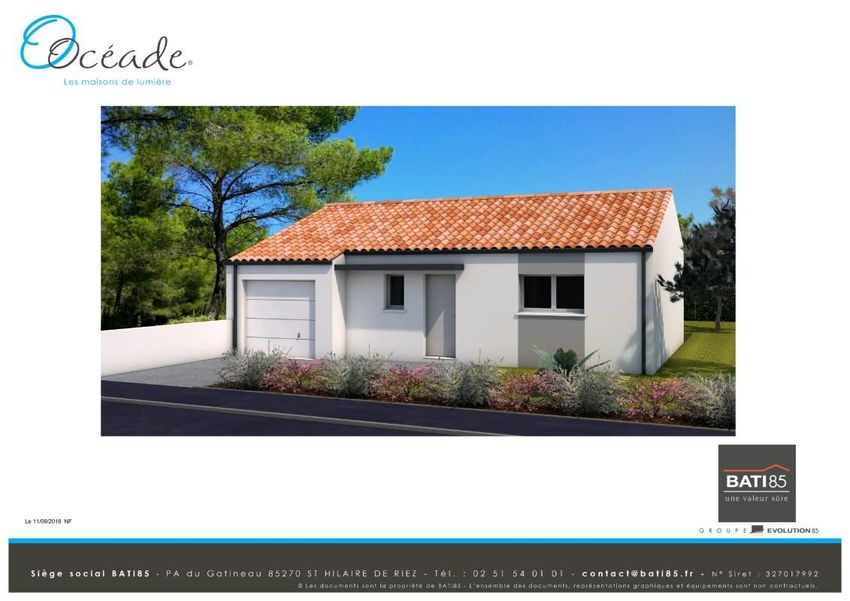 Image Façade à  maison individuelle de Commequiers