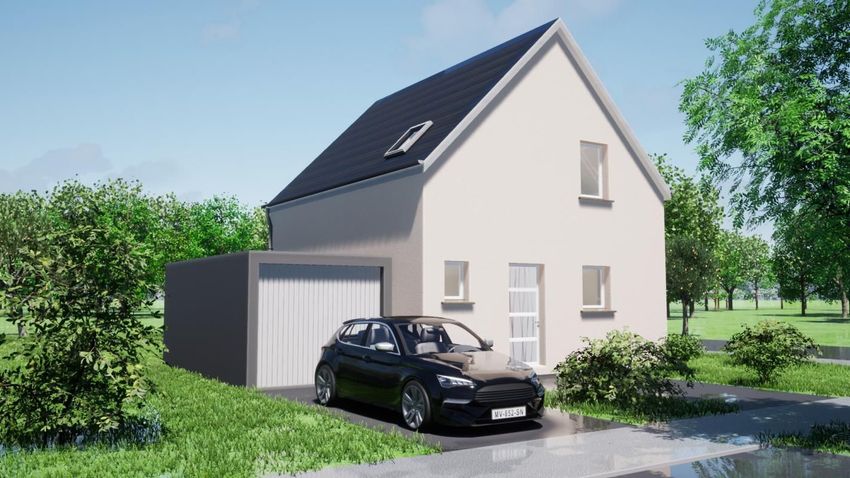 Image Façade à  maison individuelle de Reiningue