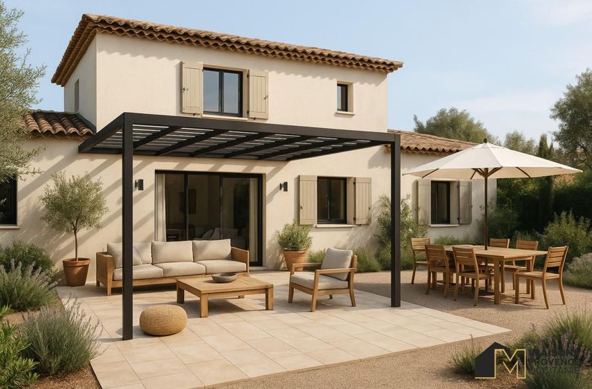 Image Façade à  maison individuelle de Rousset
