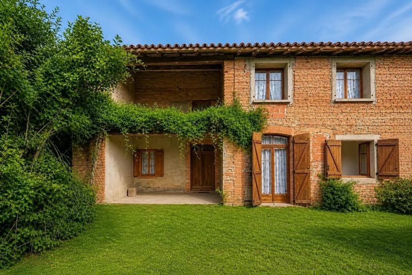 Image Façade à  maison individuelle de Saint-Porquier