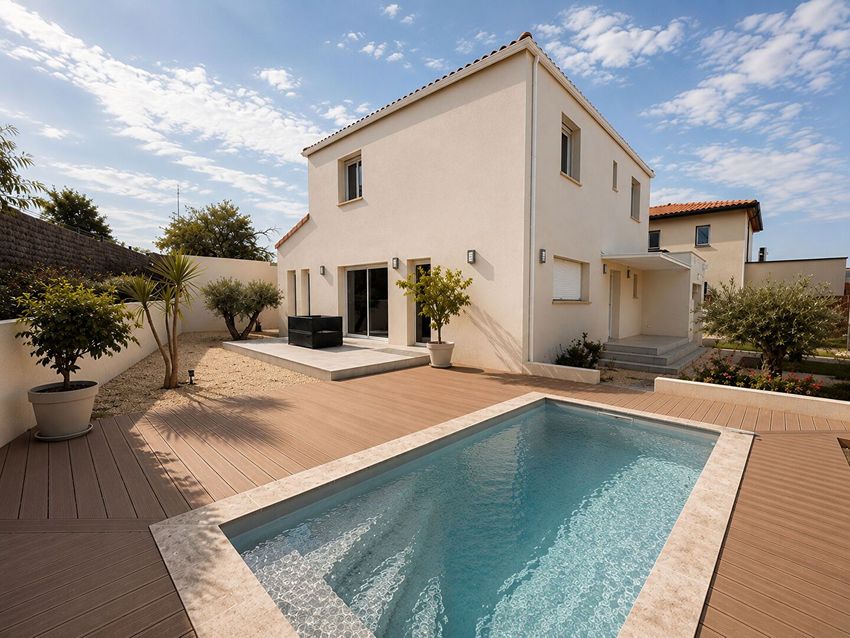 Image Piscine à  villa de Corneilhan