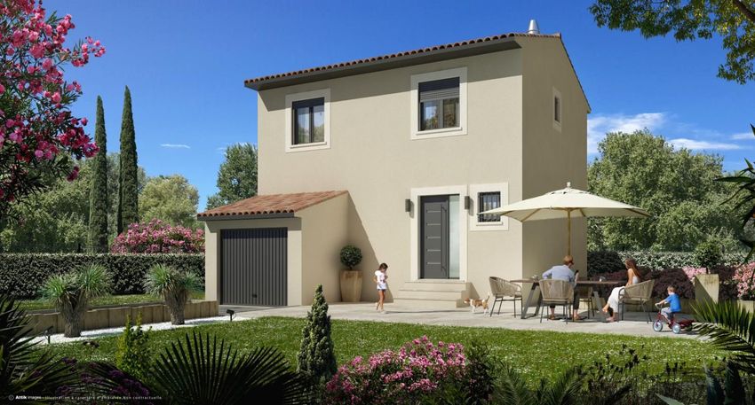 Image Façade à  maison individuelle de Gréasque