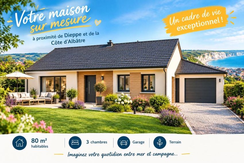 Image Façade à  maison individuelle de Grèges