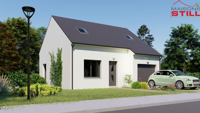 Image Façade à  maison individuelle de Vémars