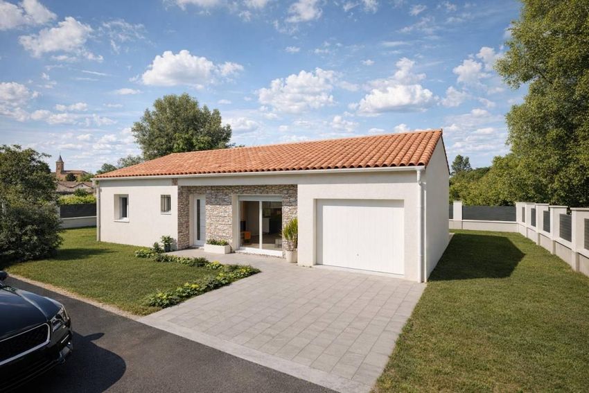 Image Façade à  maison individuelle de Carlus