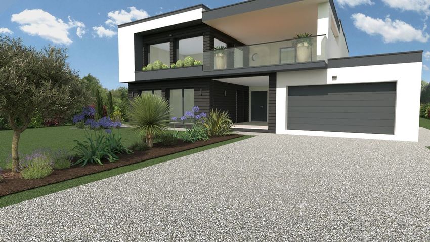 Image Façade à  maison individuelle de Coutevroult