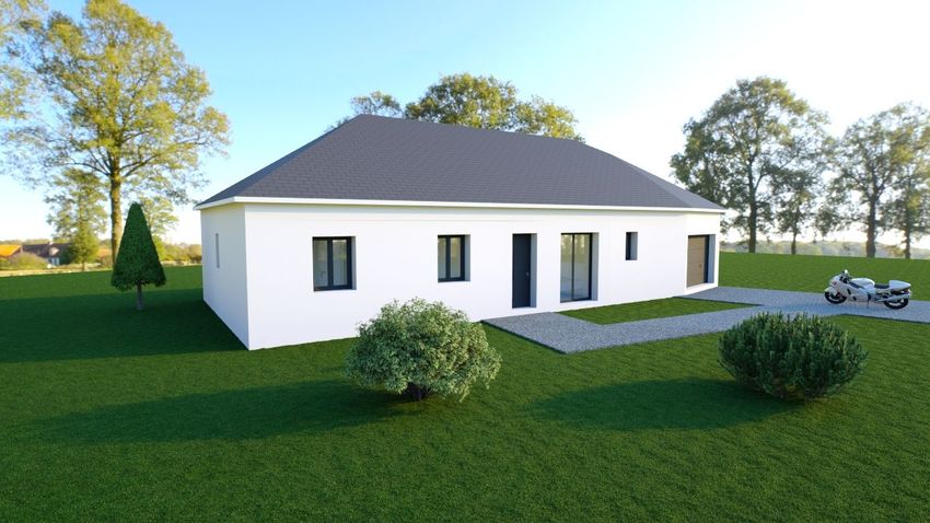 Image Façade à  maison individuelle de Allouis