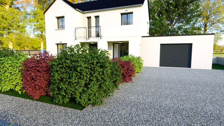 Image Façade à  maison individuelle de Doue