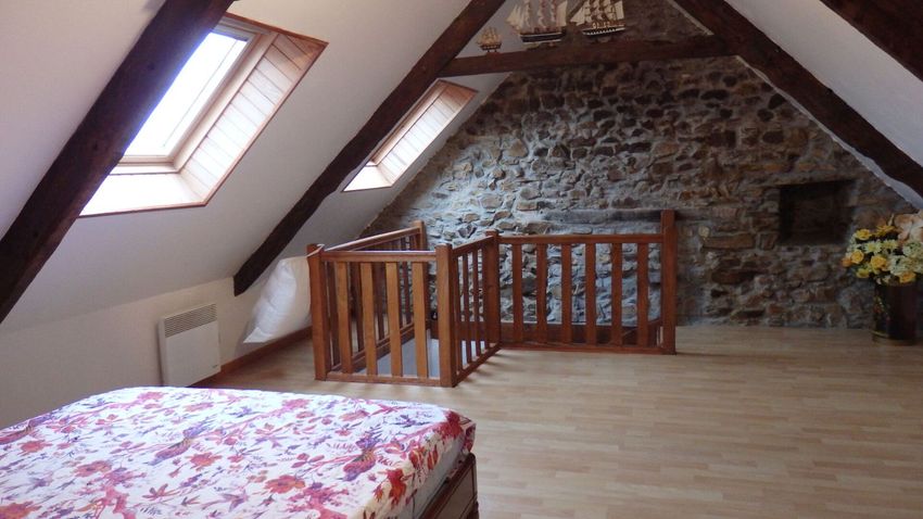 Image Chambre à  maison mitoyenne de Le Faouët
