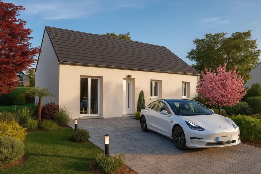 Image Façade à  maison individuelle de Tremblay-en-France