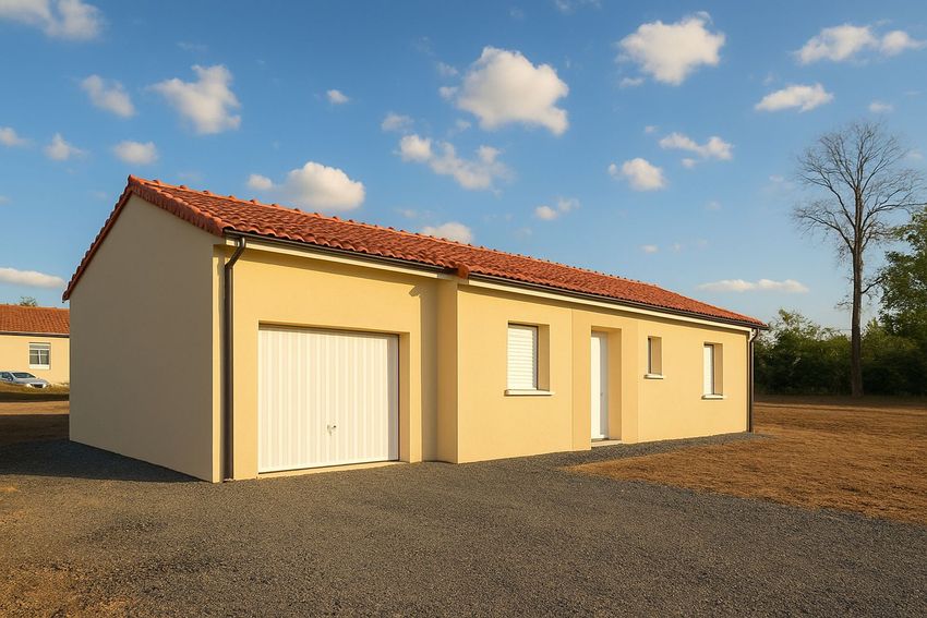 Image Façade à  maison individuelle de Paslières