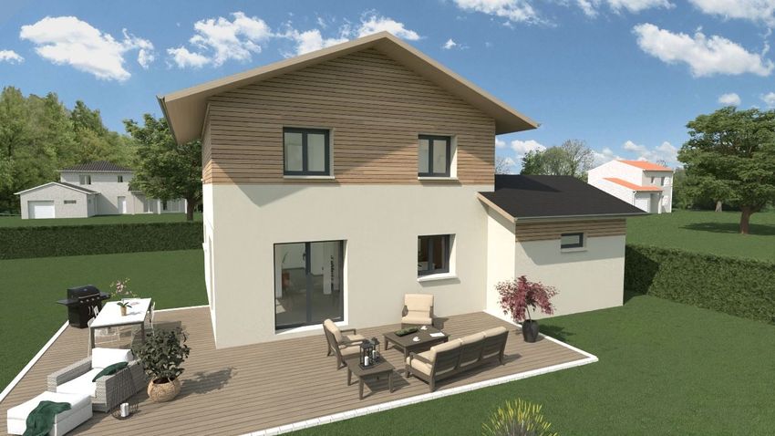 Image Façade à  maison individuelle de Sallanches