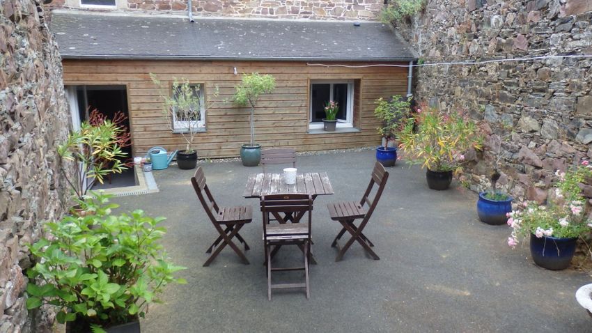 Image Terrasse à  maison mitoyenne de Pontrieux