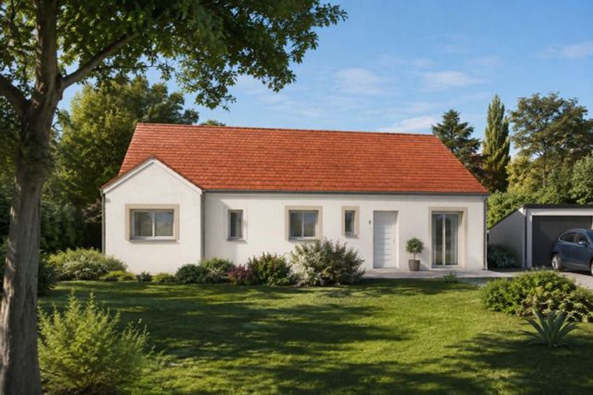 Image Façade à  maison individuelle de Mignières