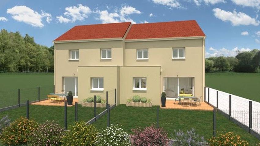 Image Façade à  maison individuelle de Houdan