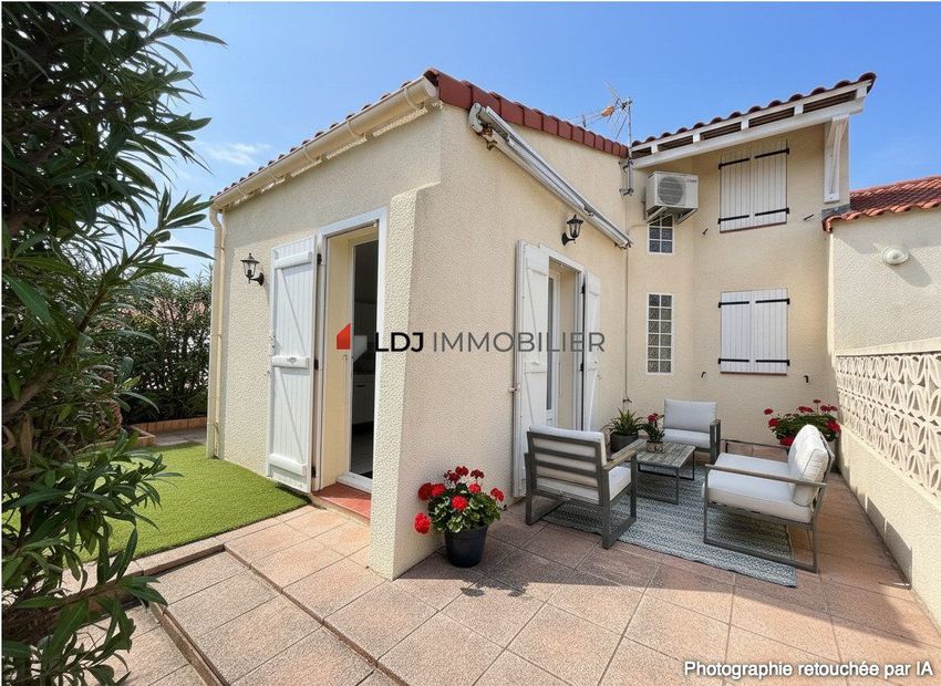 Image Façade à  maison individuelle de Le Barcarès