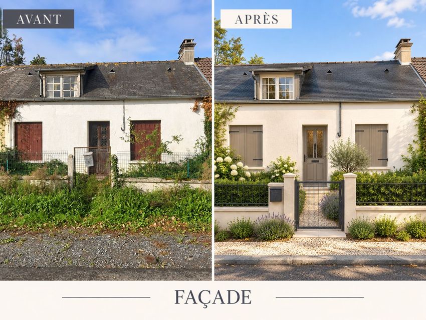 Image Façade à  maison individuelle de Saint-Fromond