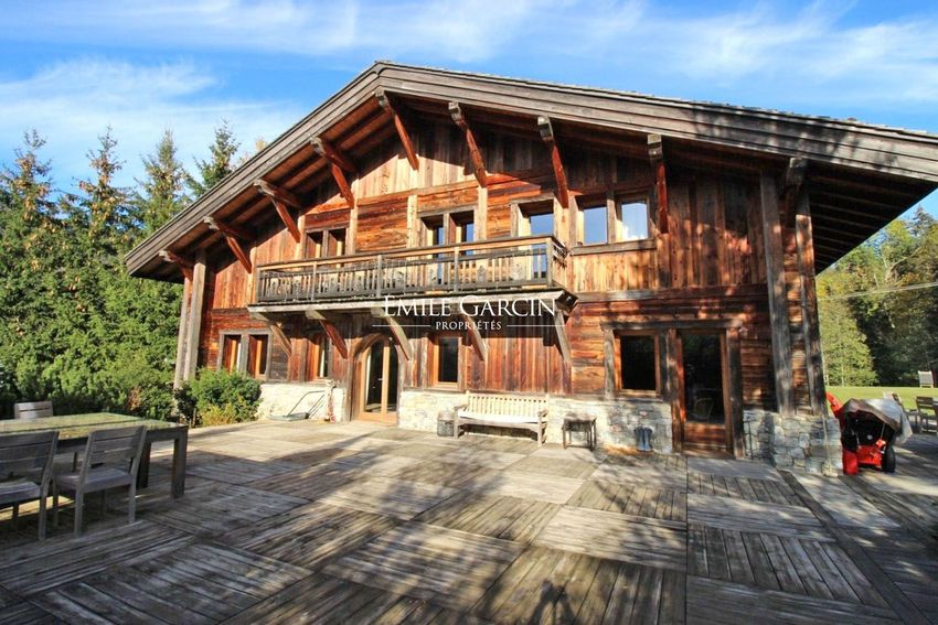 Image Façade à  chalet de montagne de Megève