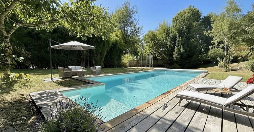 Image Piscine à  maison individuelle de Oudon