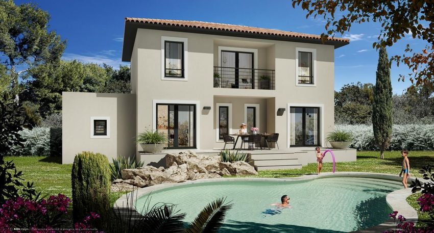 Image Façade à  maison individuelle de Pertuis