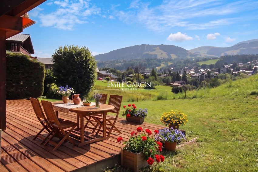 Image Terrasse à  chalet de montagne de Megève