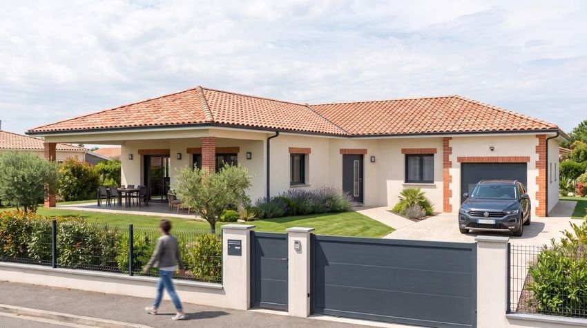 Image Façade à  maison individuelle de Muret
