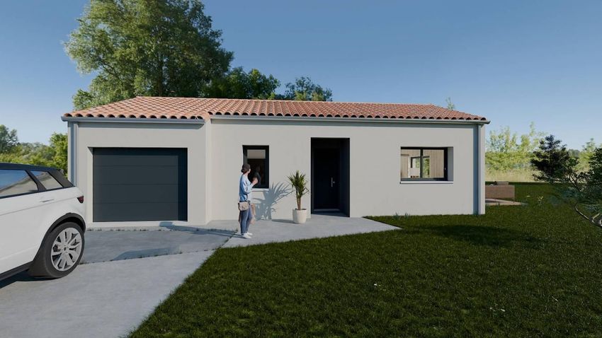 Image Façade à  maison individuelle de Talmont-Saint-Hilaire