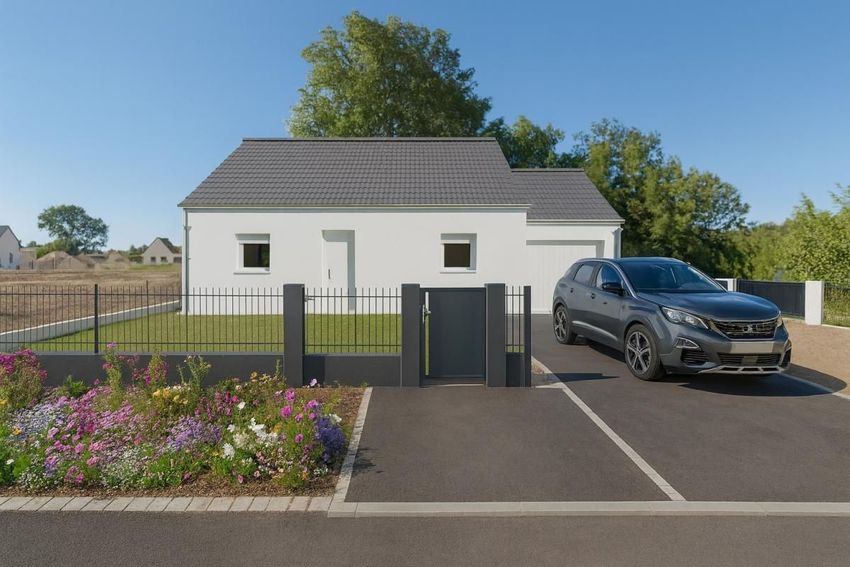 Image Façade à  maison individuelle de Cambremer