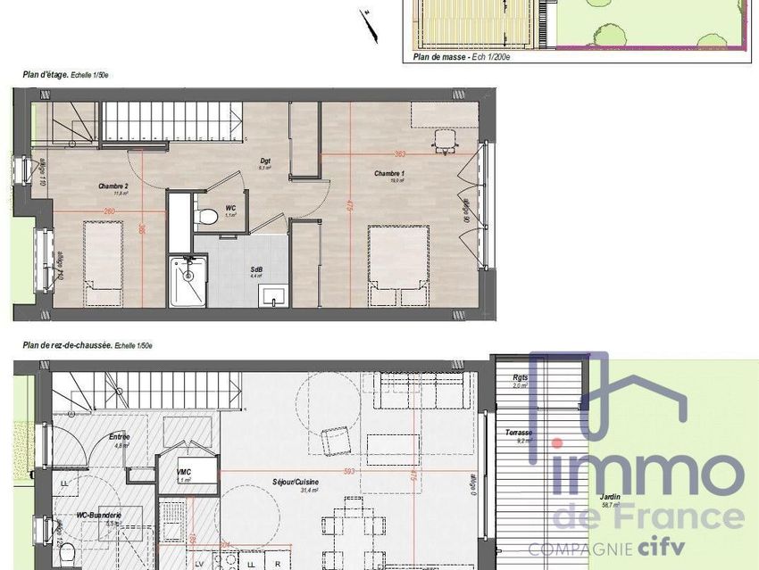 Image Plan à appartement de Saint-Bonnet-les-Oules
