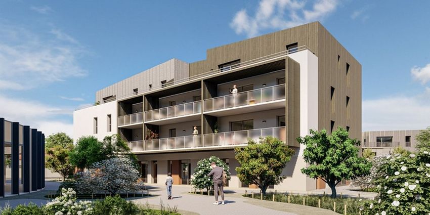 Image Façade à programme neuf de 28 Rue Georges Clemenceau