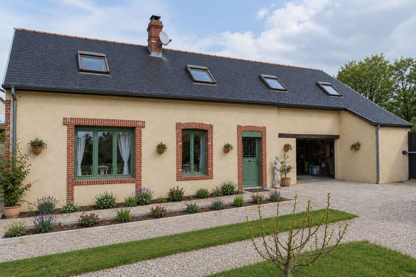 Image Façade à  maison individuelle de Chartainvilliers