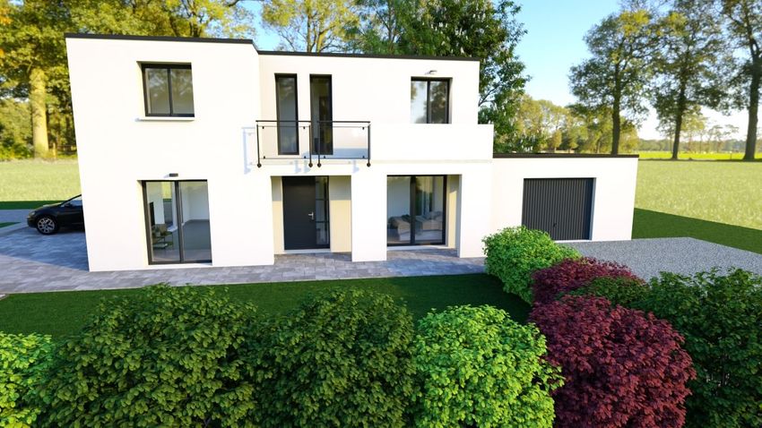 Image Façade à  maison individuelle de Coutevroult