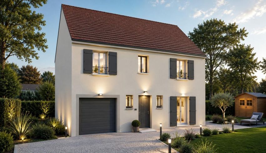 Image Façade à  maison individuelle de Montsoult