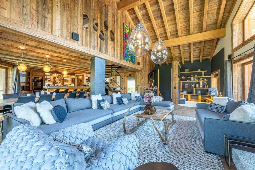 Image Salon à  chalet de montagne de Val-d'Isère