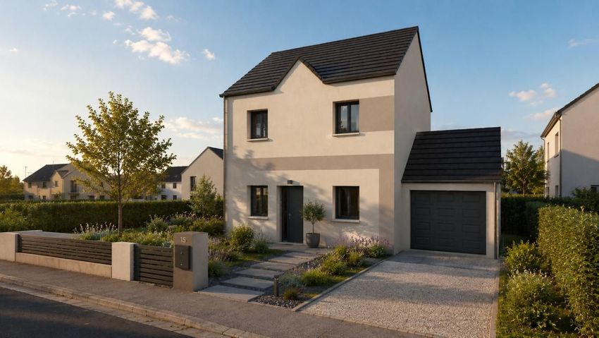 Image Façade à  maison individuelle de Daours