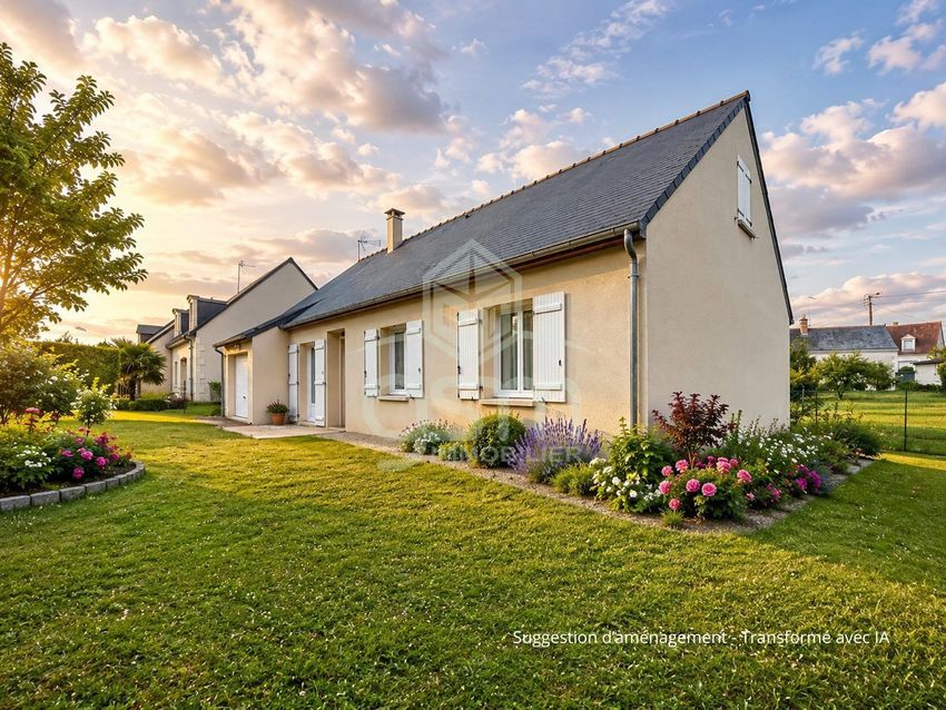 Image Façade à  maison individuelle de Saint-Avertin
